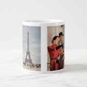 ヴィンテージ観光客旅行インパリエッフェルタワー ジャンボコーヒーマグカップ (正面)