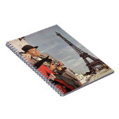 ヴィンテージ観光客旅行インパリエッフェルタワー ノートブック (右側)