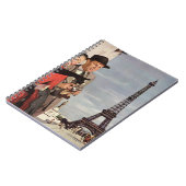 ヴィンテージ観光客旅行インパリエッフェルタワー ノートブック (左側)