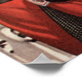 ヴィンテージ観光客旅行インパリエッフェルタワー ポスター (角)