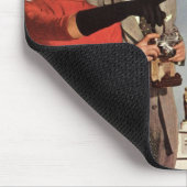 ヴィンテージ観光客旅行インパリエッフェルタワー マウスパッド (コーナー)