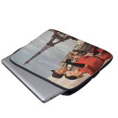 ヴィンテージ観光客旅行インパリエッフェルタワー ラップトップスリーブ (正面下部)