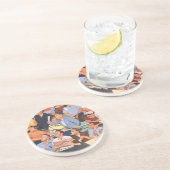 ヴィンテージ観戦する野球のファン コースター (側面)