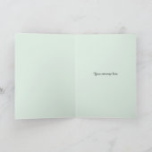 ヴィンテージ角型ビートル&ヤドリギが新年を迎える シーズンカード (内部)