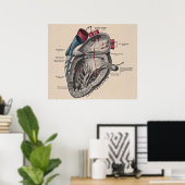 ヴィンテージ解剖図 ポスター (ホームオフィス)