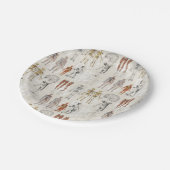 ヴィンテージ解剖学イラスト ペーパープレート (アングル)