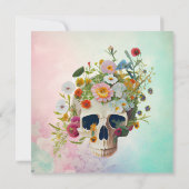 ヴィンテージ解剖学スカル花医 (裏面)