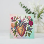 ヴィンテージ解剖学ハート花医 (スタンド正面)