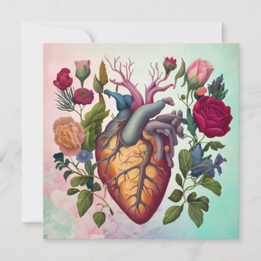 ヴィンテージ解剖学ハート花医 (正面)