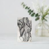 ヴィンテージ解剖学バックビジネスカード 名刺 (スタンド正面)