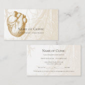 ヴィンテージ解剖学ヒトハート心臓専門医リマインダー 予約カード (正面/裏面)