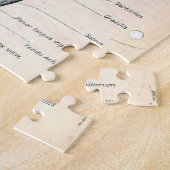 ヴィンテージ解剖学ブックページ ジグソーパズル (側面)