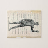 ヴィンテージ解剖学ブックページ ジグソーパズル (横)