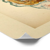 ヴィンテージ解剖学プリントハート動脈静脈 ポスター (角)