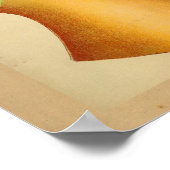 ヴィンテージ解剖学プリント技術のヘッドチャートの色 ポスター (角)