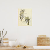 ヴィンテージ解剖学プリント足骨 ポスター (キッチン)