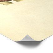 ヴィンテージ解剖学プリント骨膝 ポスター (角)