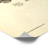 ヴィンテージ解剖学プリント骨頸椎 ポスター (角)