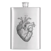 ヴィンテージ解剖学的ヒトハートクラシックフラスコ フラスク (正面)