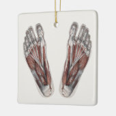 ヴィンテージ解剖学的フットプリントの足 セラミックオーナメント (左)