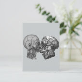 ヴィンテージ解剖学的ヘキスをするッド ポストカード (スタンド正面)