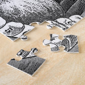 ヴィンテージ解剖学的口 ジグソーパズル (側面)