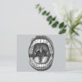 ヴィンテージ解剖学的口 ポストカード (スタンド正面)