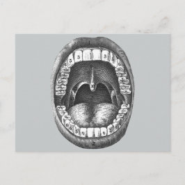 ヴィンテージ解剖学的口 ポストカード