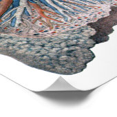 ヴィンテージ解剖学的肺ハート臓器血液 ポスター (角)