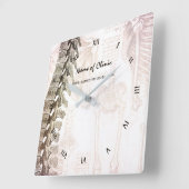 ヴィンテージ解剖学的脊髄カイロプラクタークリニック スクエア壁時計 (傾斜)