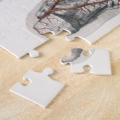 ヴィンテージ解剖学的足跡の測定足 ジグソーパズル (側面)