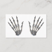 ヴィンテージ解剖学科学、骨組み手 名刺 (裏面)