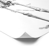 ヴィンテージ解剖学骨格医図 ポスター (角)