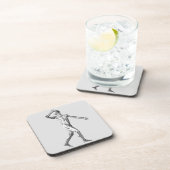 ヴィンテージ解剖学、男性体筋肉 コースター (右側)