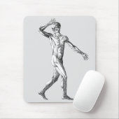 ヴィンテージ解剖学、男性体筋肉 マウスパッド (マウス)