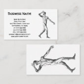 ヴィンテージ解剖学、男性体筋肉 名刺 (正面/裏面)