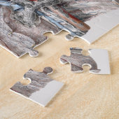 ヴィンテージ解剖用の胸部、臓器、目 ジグソーパズル (側面)