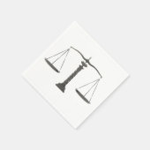 ヴィンテージ計量はかりで測紙ナプキン スタンダードカクテルナプキン (角)