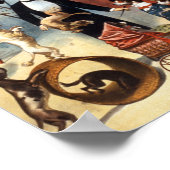 ヴィンテージ訓練サーカス犬のトリック犬1899 ポスター (角)