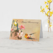 ヴィンテージ記念カード カード (黄色い花)