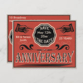 ヴィンテージ記念日の保存日 案内ポストカード (正面/裏面)