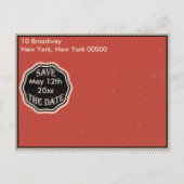 ヴィンテージ記念日の保存日 案内ポストカード (裏面)