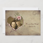 ヴィンテージ記念日はがきオープンハウス招待状 招待状 (正面)