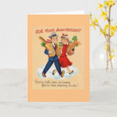 ヴィンテージ記念日グリーティングカード カード (黄色い花)