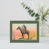 ヴィンテージ記念碑ザスカウト，カンザスシティーMO ポストカード (スタンド正面)