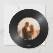 ヴィンテージ記録写真の保存日付招待状 シーズンカード (裏面)