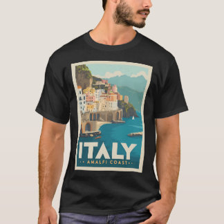 ヴィンテージ訪問イタリアAmalfi海岸 Tシャツ