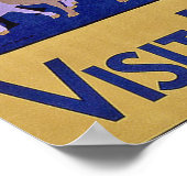 ヴィンテージ訪問インド旅行ポスタープリント ポスター (角)