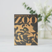 ヴィンテージ訪問Zoo旅行はがき ポストカード (スタンド正面)