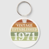 ヴィンテージ設立された男性の女性の日動揺して没 キーホルダー (正面)